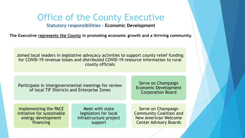 office of the county executive statutory 2