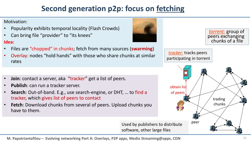 second generation p2p focus on fetching