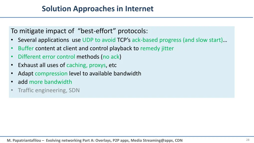 solution approaches in internet