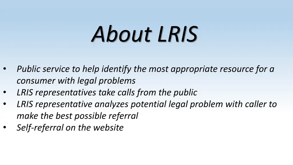 about lris