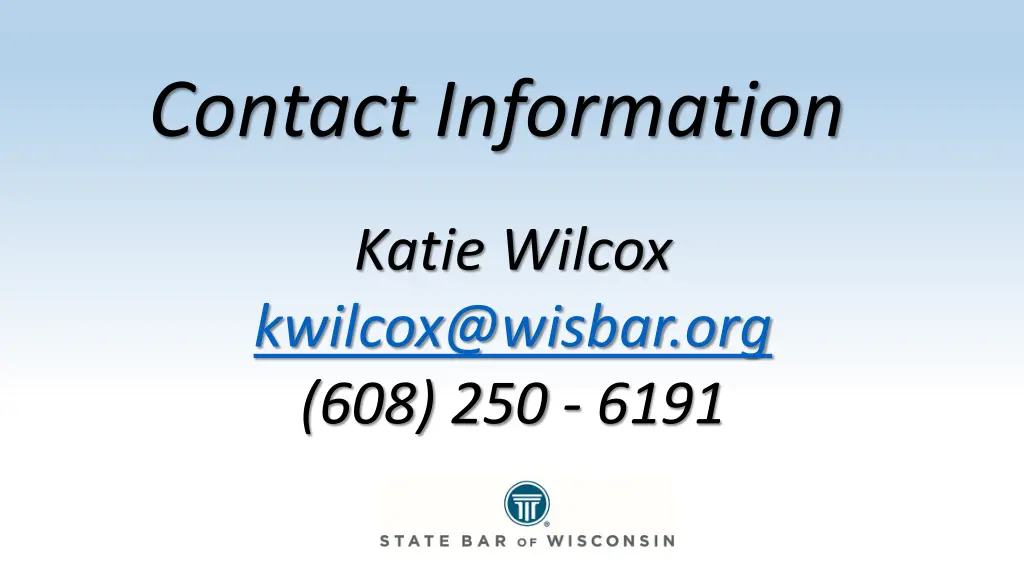 contact information