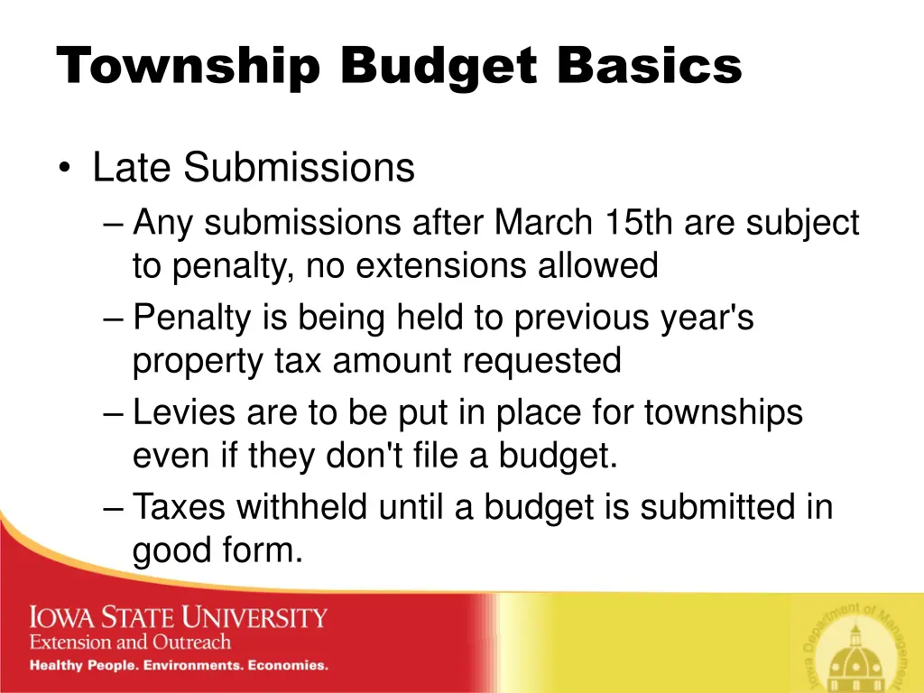 township budget basics 1