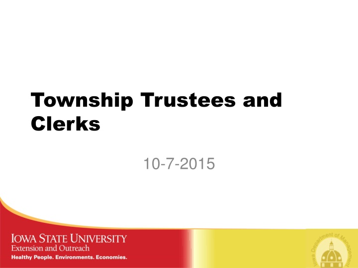 township trustees and clerks