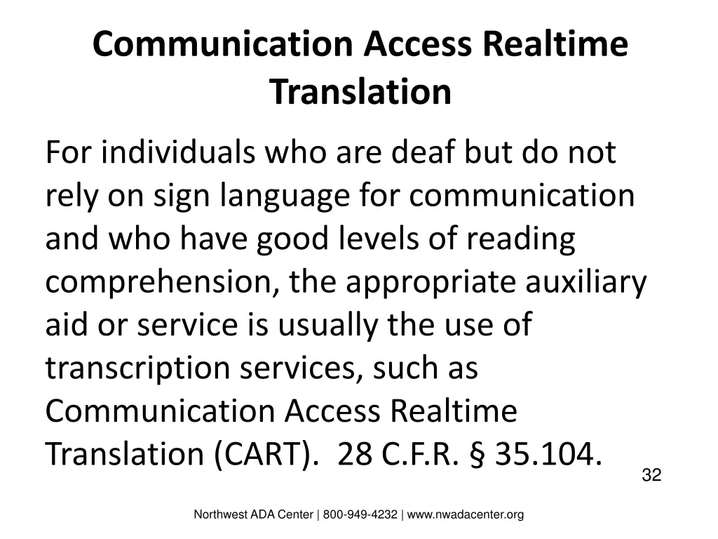 communication access realtime translation