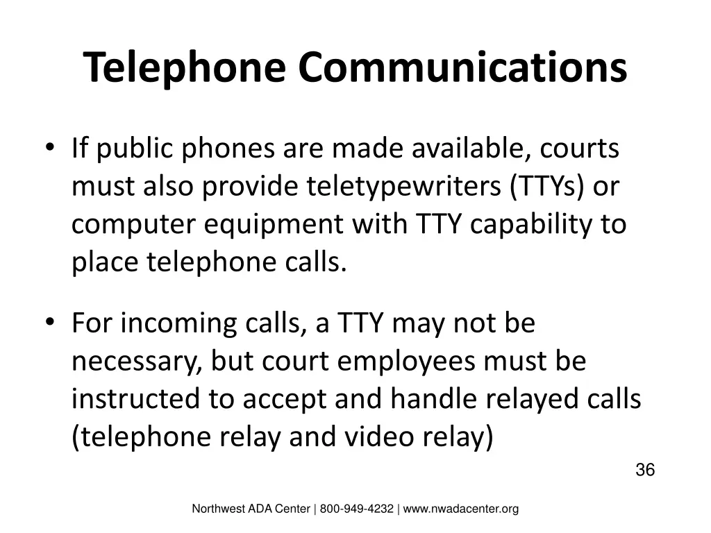 telephone communications