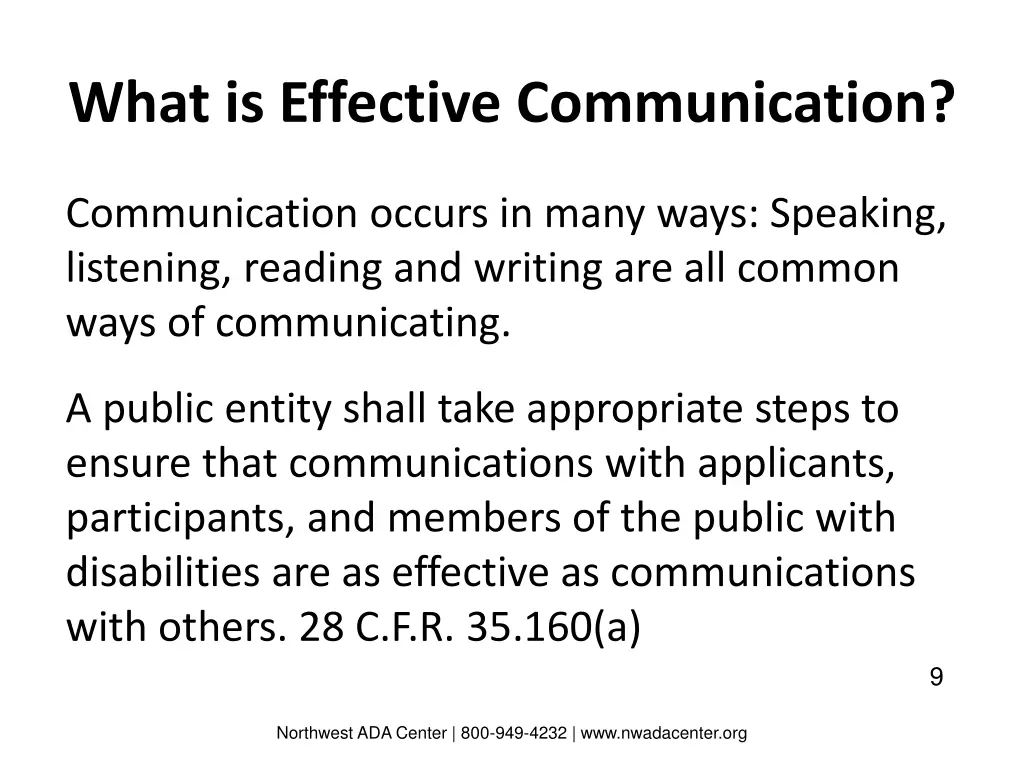 what is effective communication