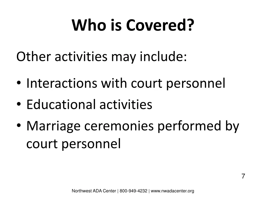 who is covered 1