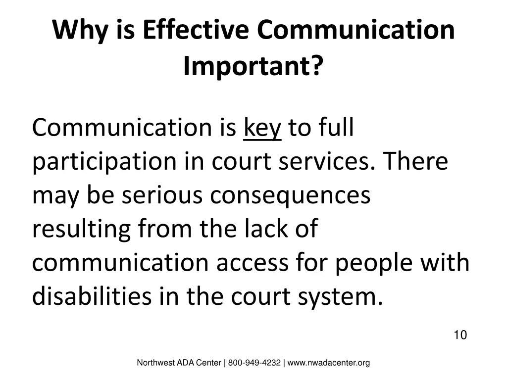 why is effective communication important