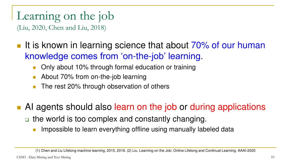 learning on the job liu 2020 chen and liu 2018