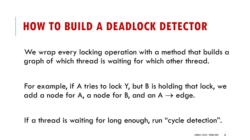 how to build a deadlock detector