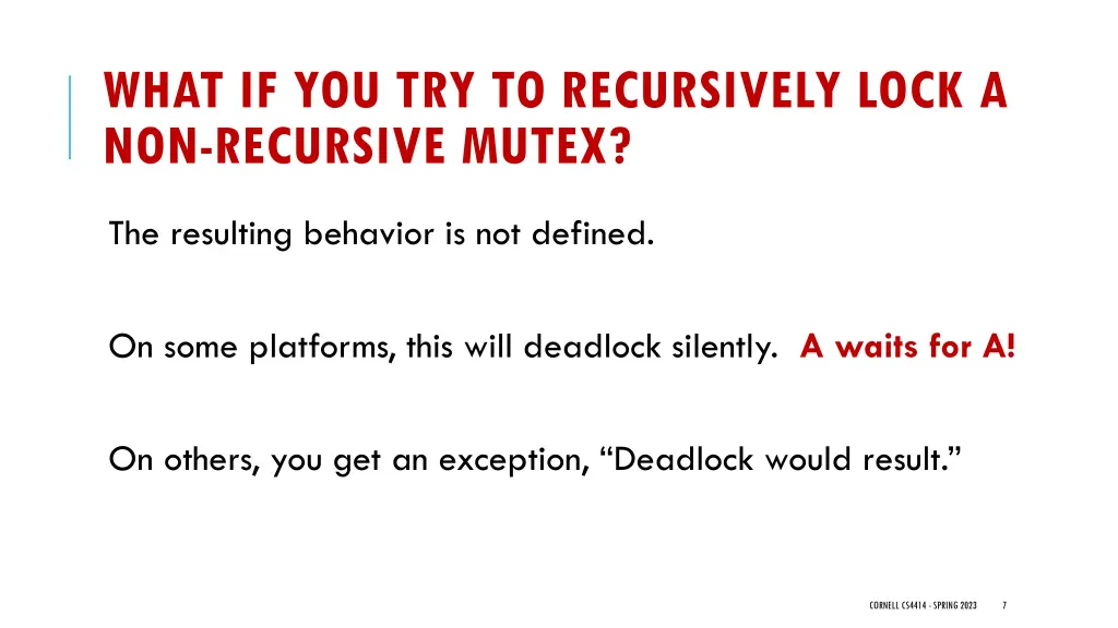 what if you try to recursively lock