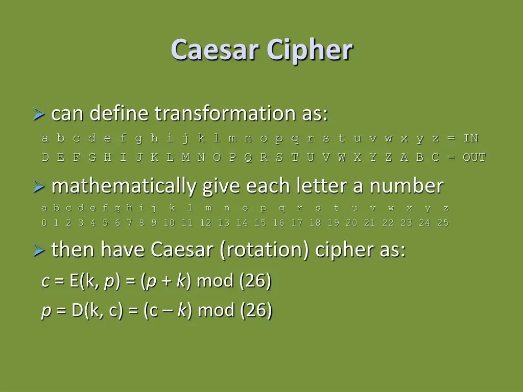 caesar cipher 1