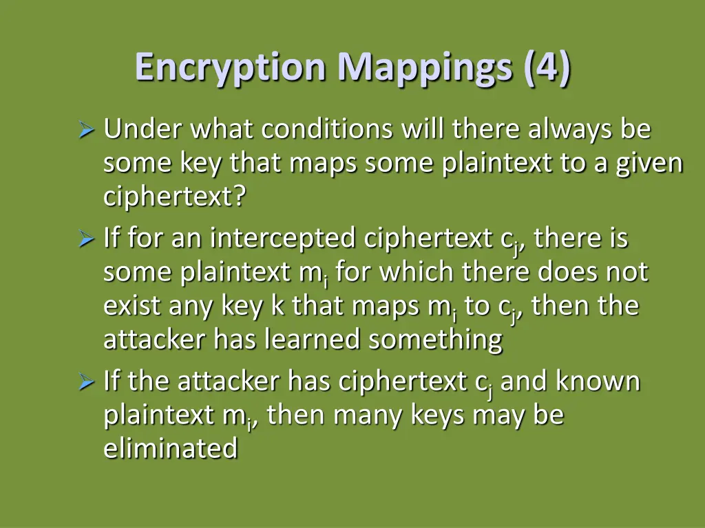 encryption mappings 4