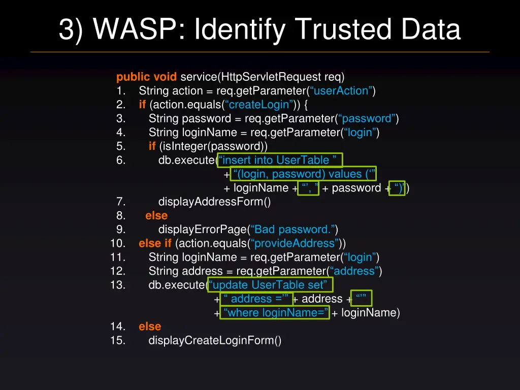 3 wasp identify trusted data