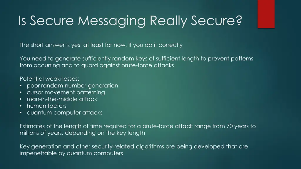 is secure messaging really secure