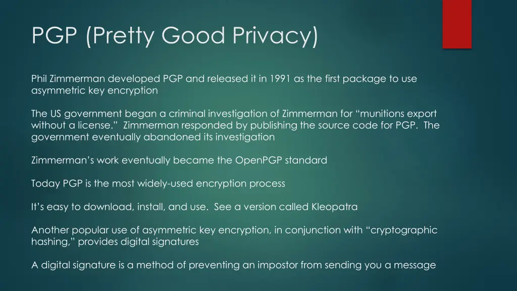 pgp pretty good privacy