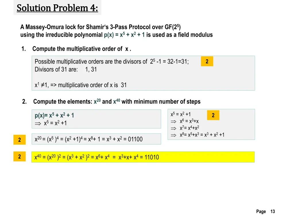 solution problem 4 solution problem 4