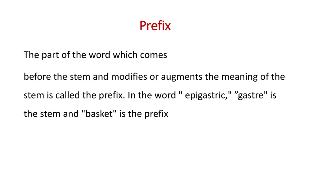 prefix prefix