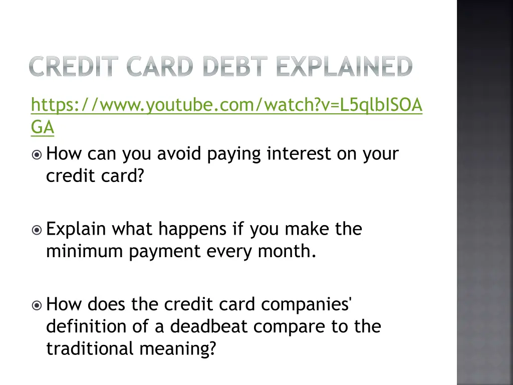 credit card debt explained