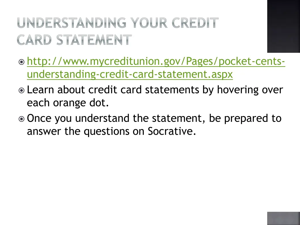 understanding your credit card statement 1