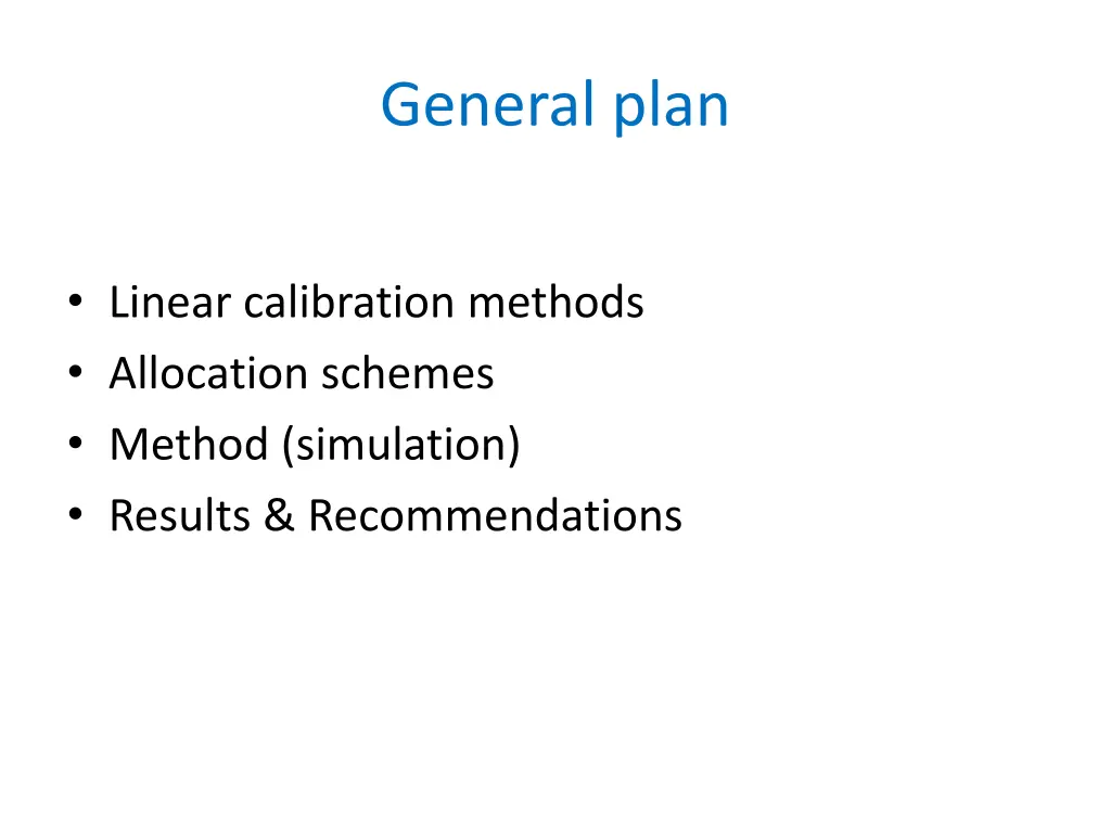 general plan