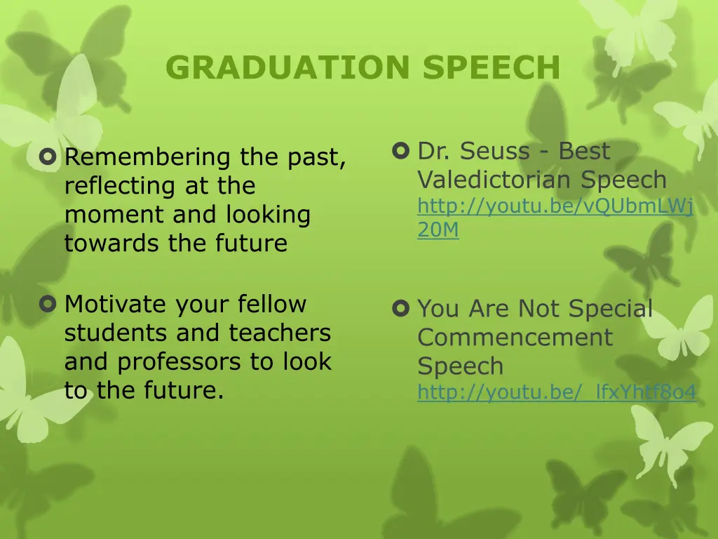 graduation speech