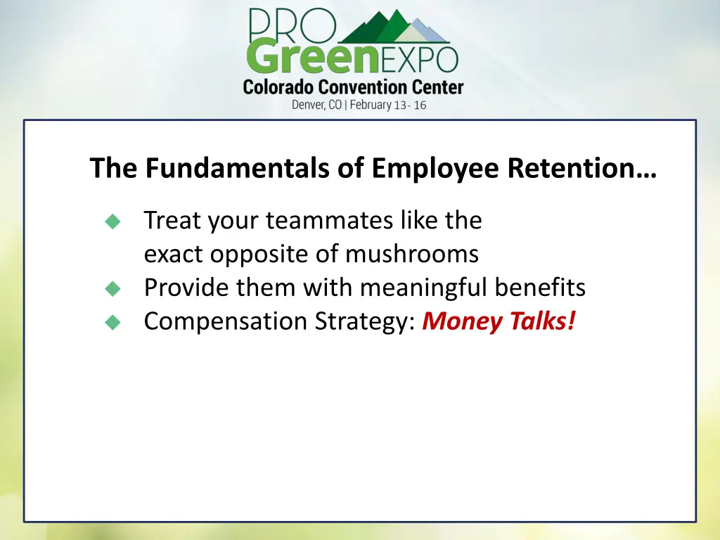 the fundamentals of employee retention