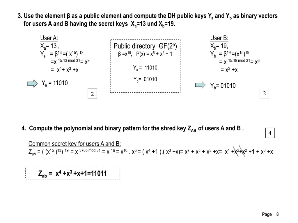 3 use the element as a public element and compute