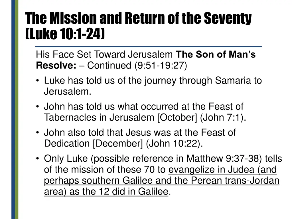 the mission and return of the seventy luke 10 1 24