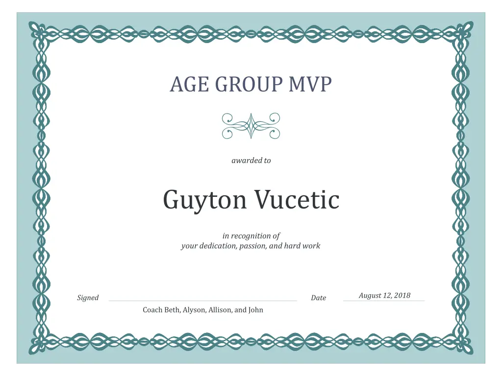 age group mvp 6