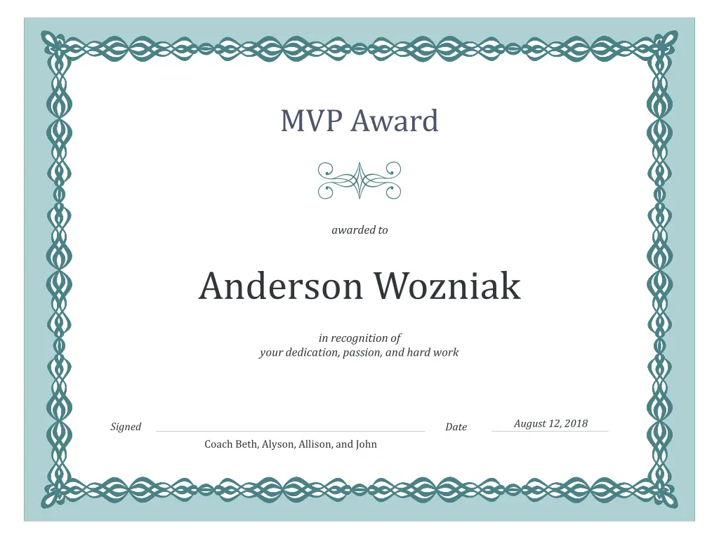 mvp award 1