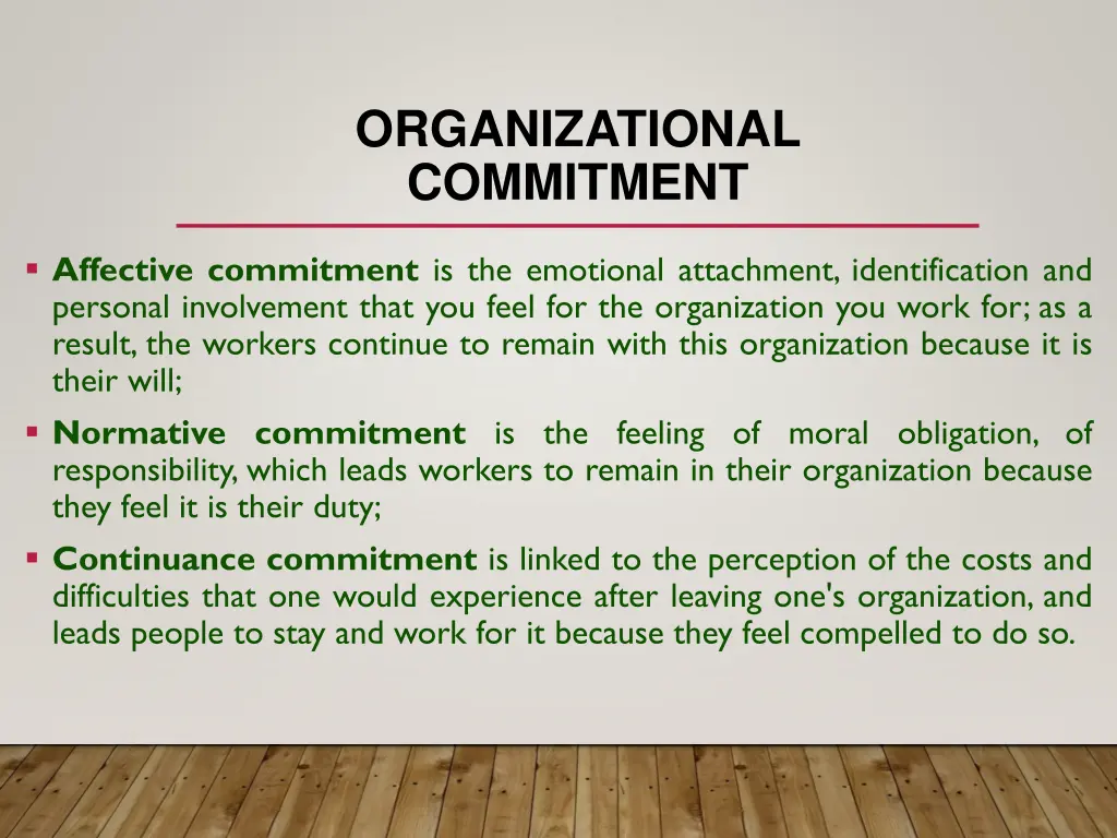 organizational commitment 1