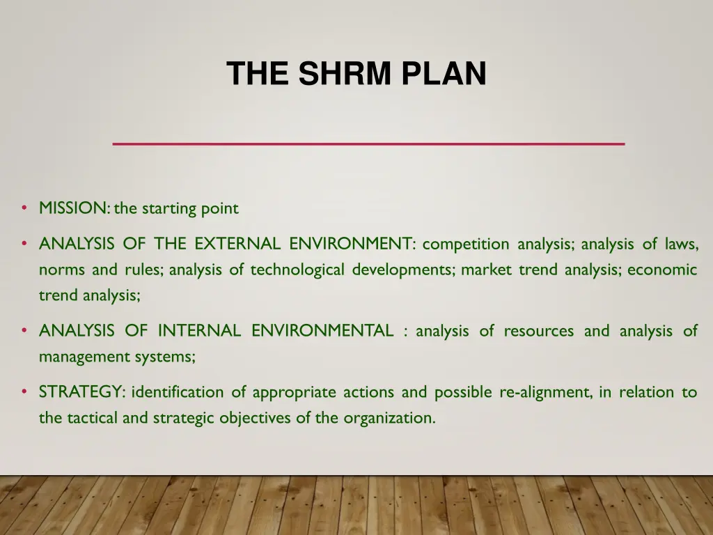 the shrm plan