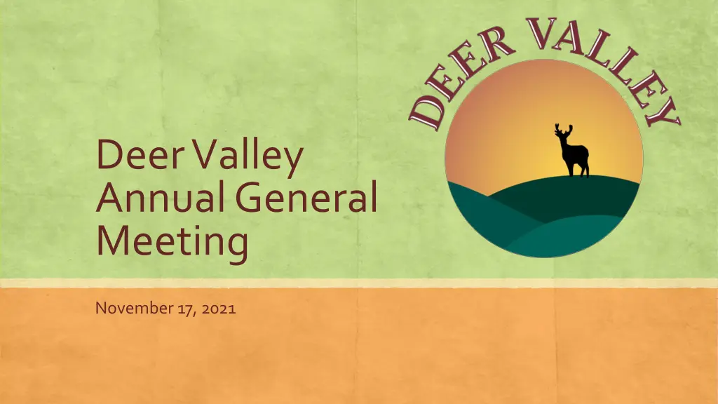 deer valley annual general meeting