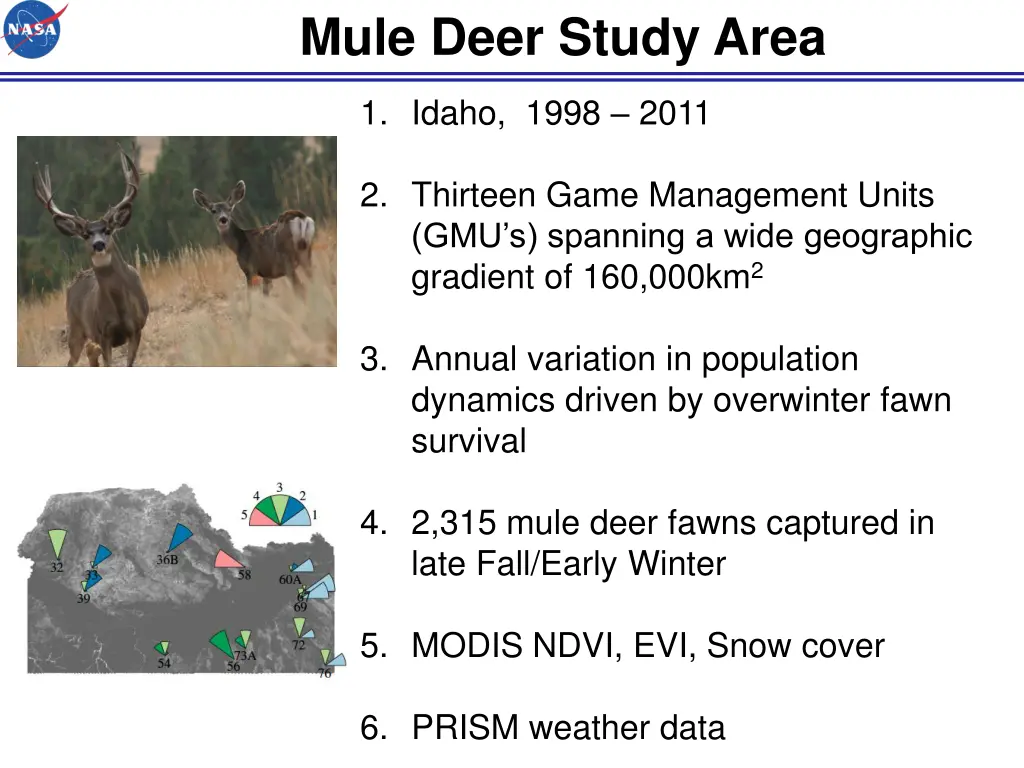 mule deer study area