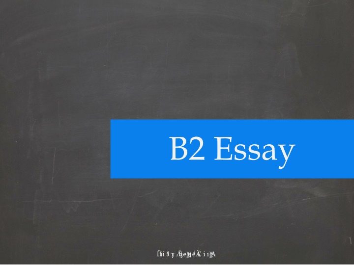 b2 essay