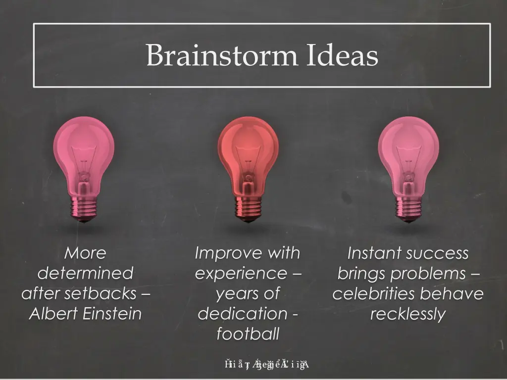 brainstorm ideas