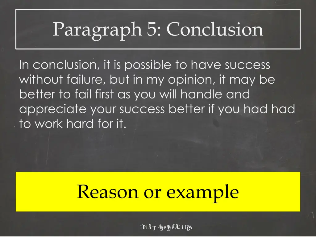 paragraph 5 conclusion 2