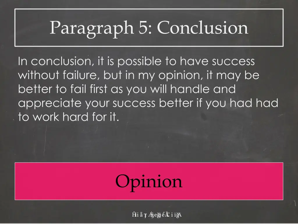 paragraph 5 conclusion