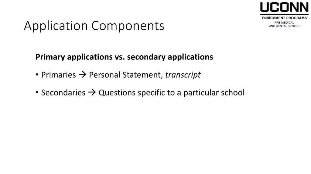 application components 1