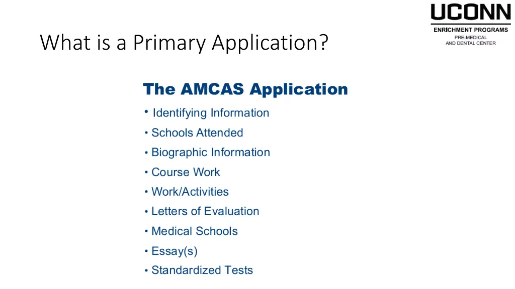 what is a primary application