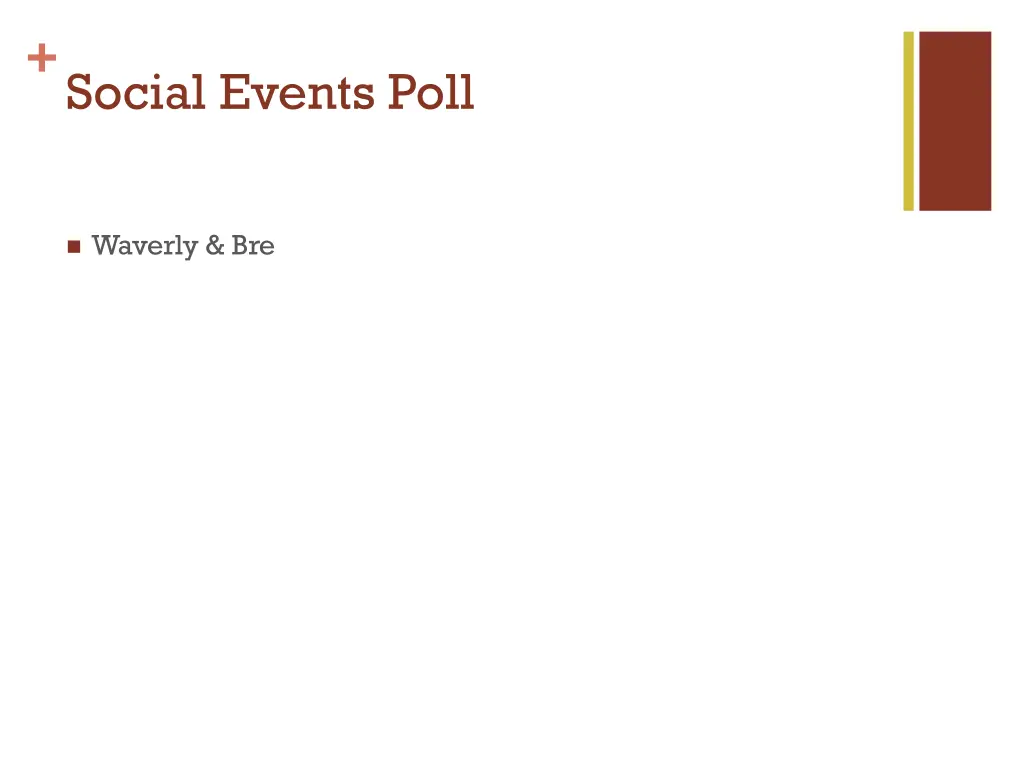 social events poll