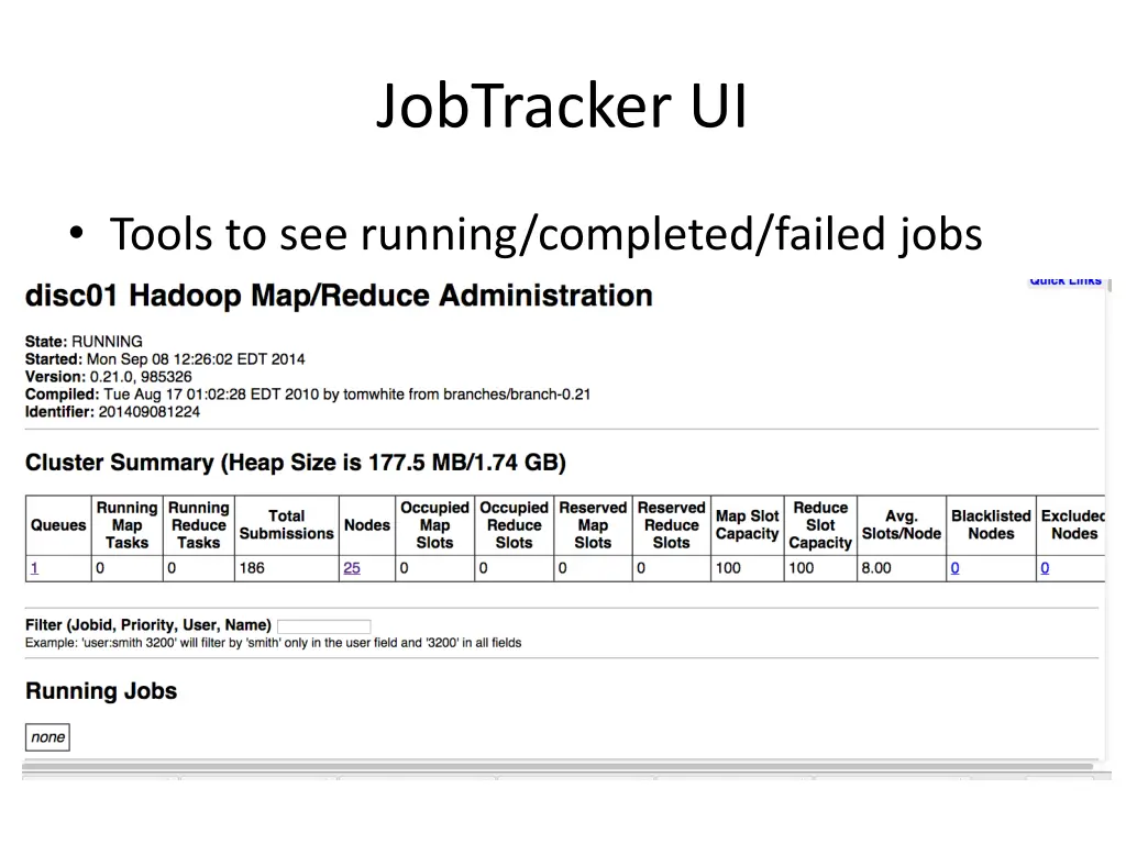 jobtracker ui