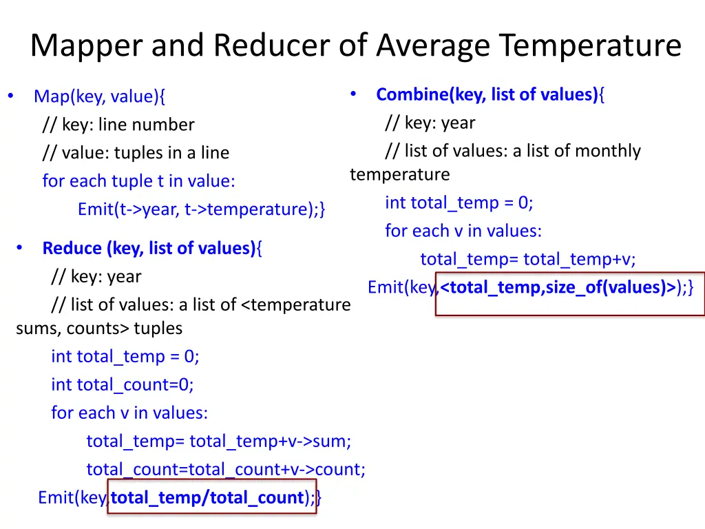 mapper and reducer of average temperature 1