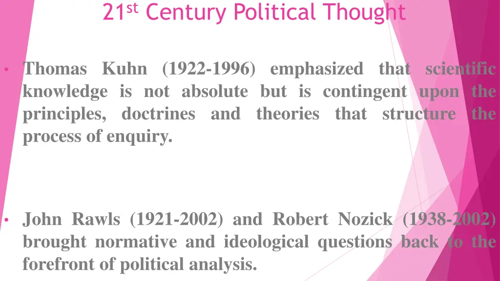 21 st century political thought 1