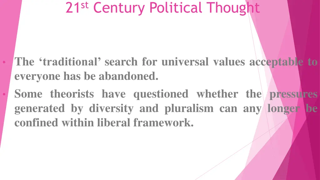 21 st century political thought 2