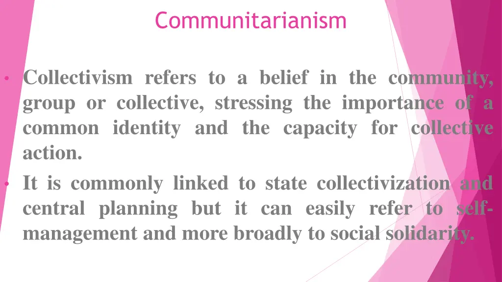 communitarianism