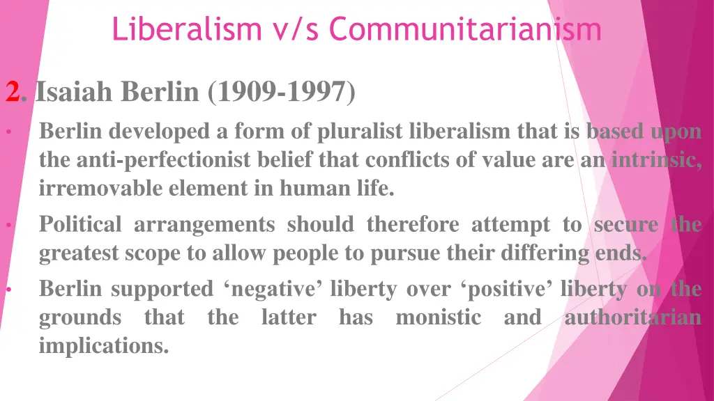 liberalism v s communitarianism 1