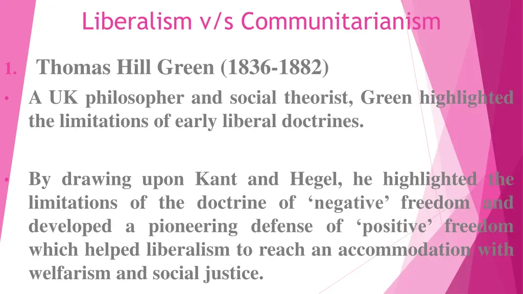 liberalism v s communitarianism