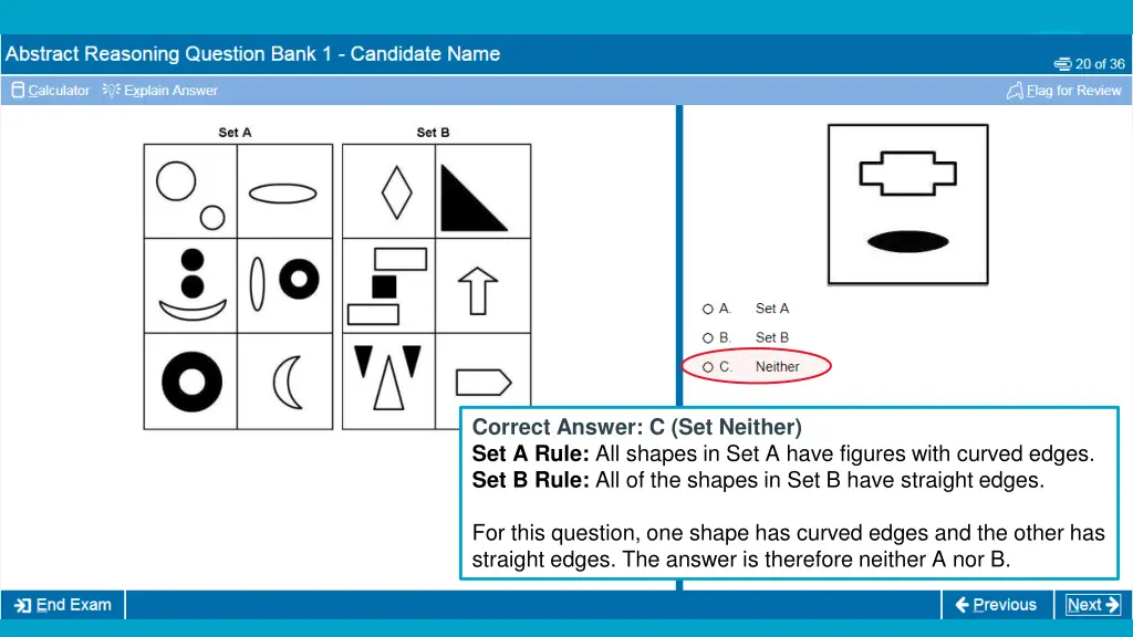 correct answer c set neither set a rule